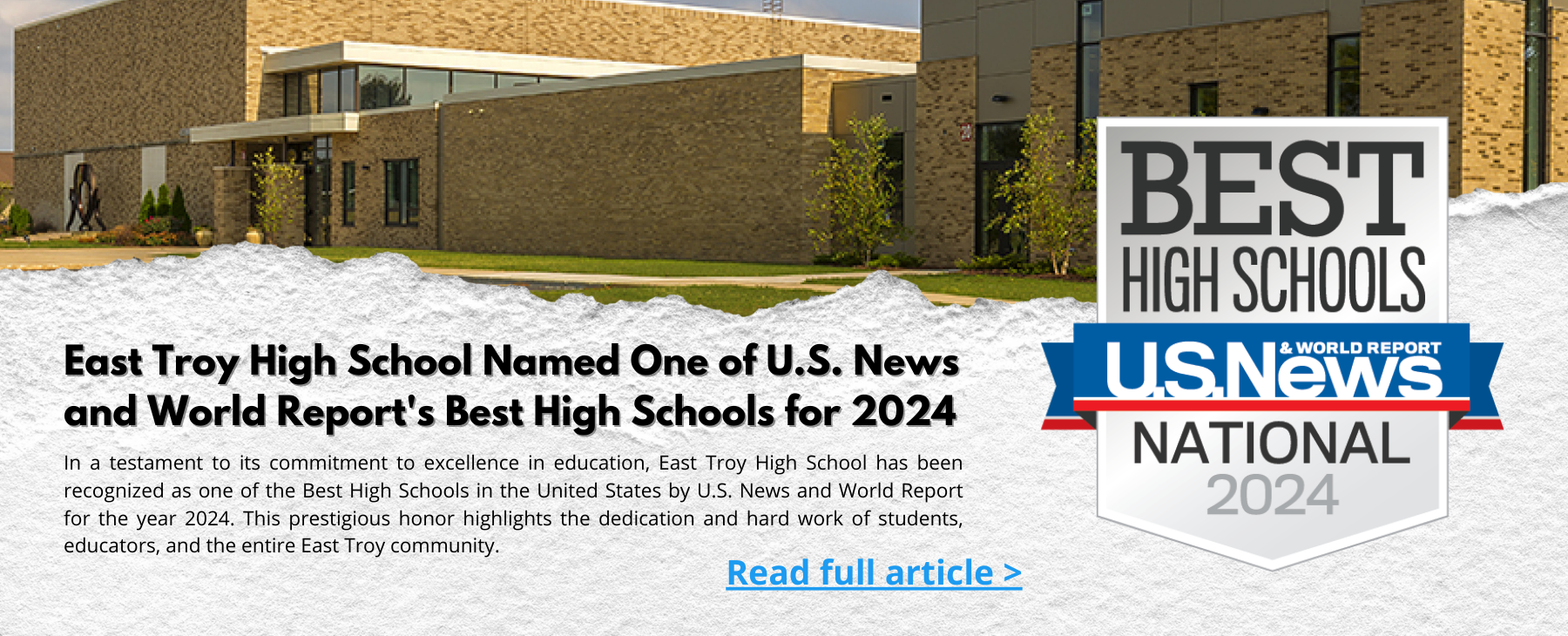 ETHS Named Best High School